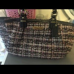 Coach purse *pink purple metallic*